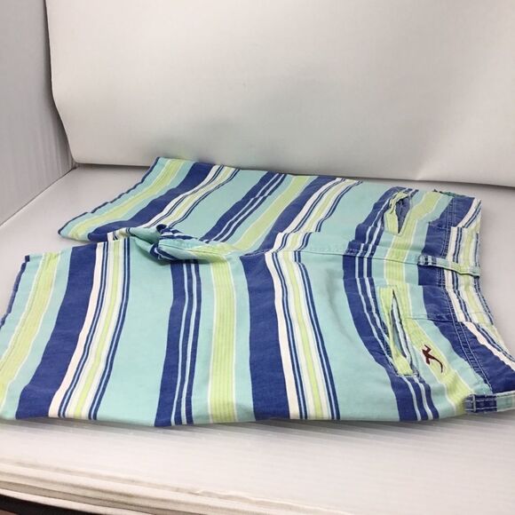 American Eagle Striped Button Fly Shorts (UC4) - Picture 5 of 8